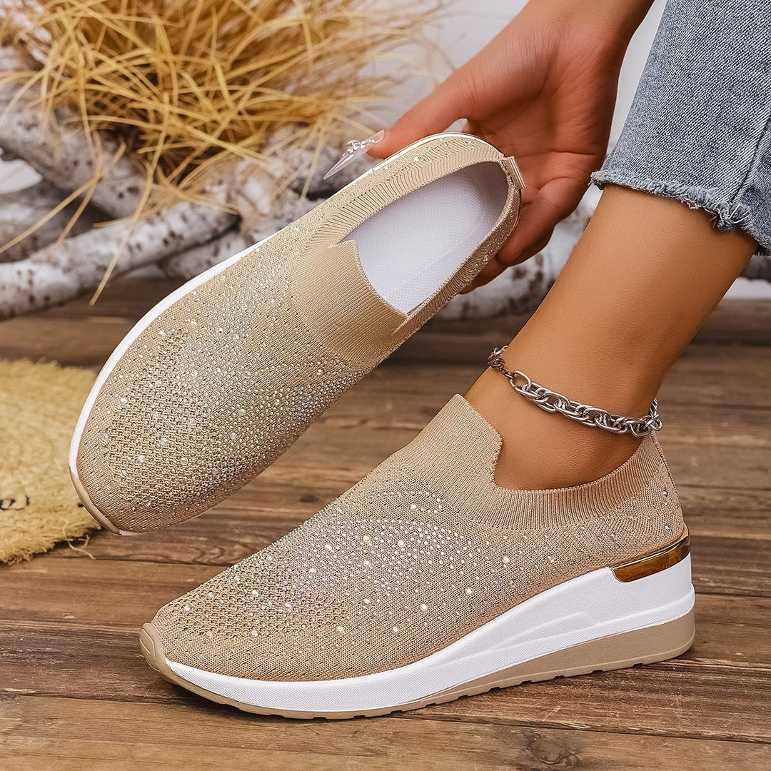 Damen Glitzernde Slip-On Sneaker Drune