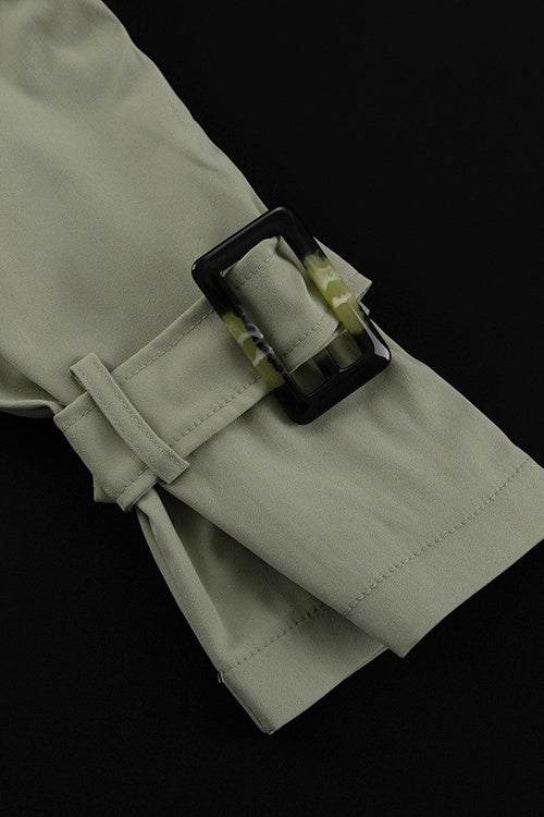 Drune | Knopfdetail Gekürzte Jacke & Minirock-Set