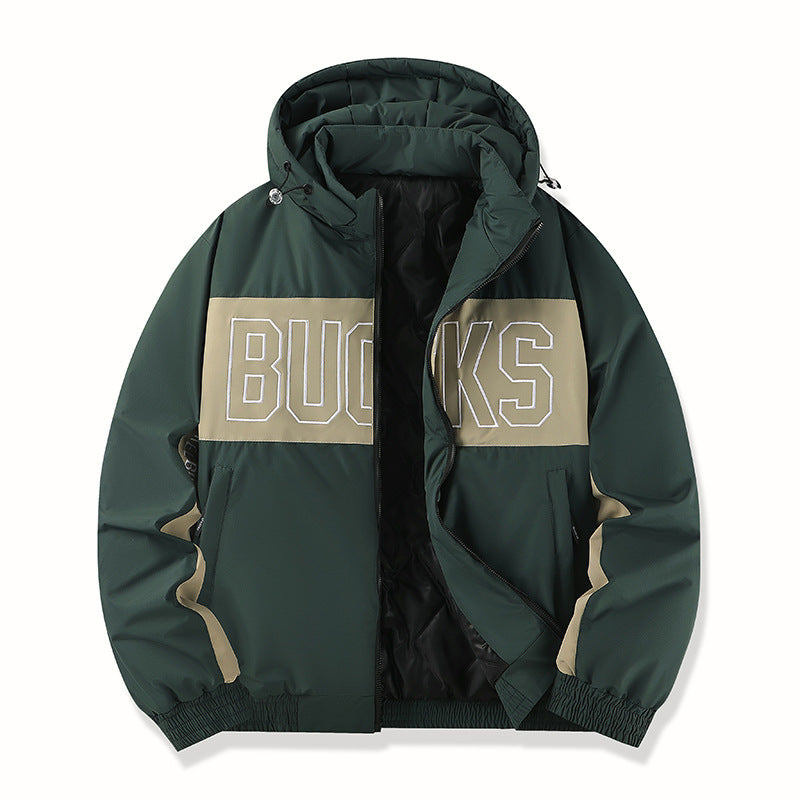 Herren Sportliche Übergangsjacke mit hochschließendem Kragen Drune