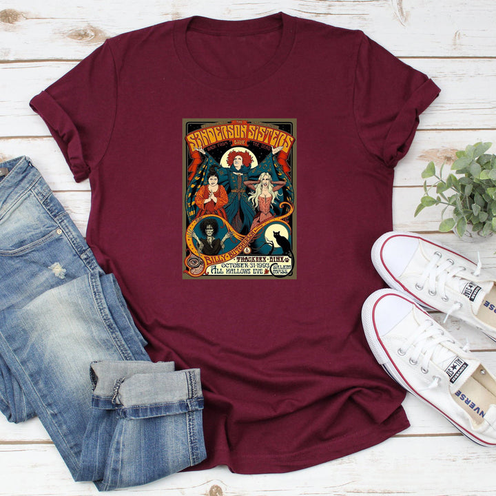 Damen Grafik-T-Shirt mit Hocus Pocus inspiriertem Design Drune
