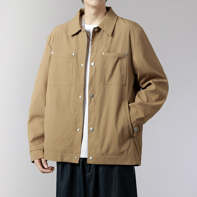 Herren Trendige Utility-Jacke Drune