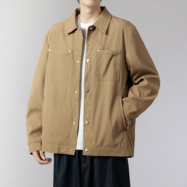 Herren Trendige Utility-Jacke Drune