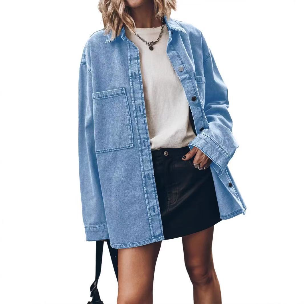 Damen lässige Jeansjacke Drune