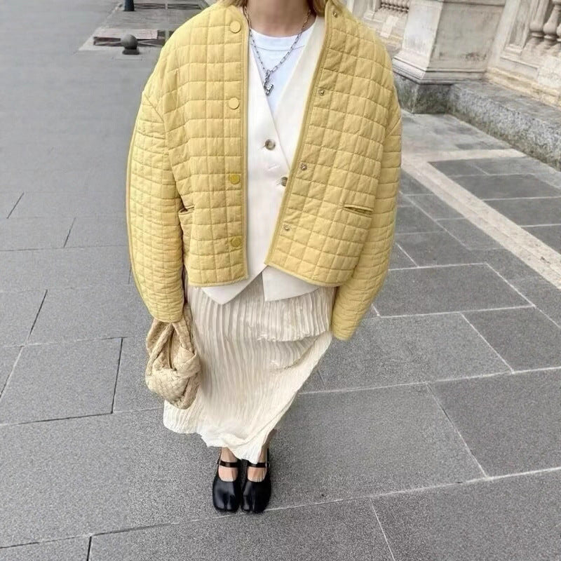 Damen gesteppte Übergangsjacke mit praktischen Taschen und modischem Design Drune