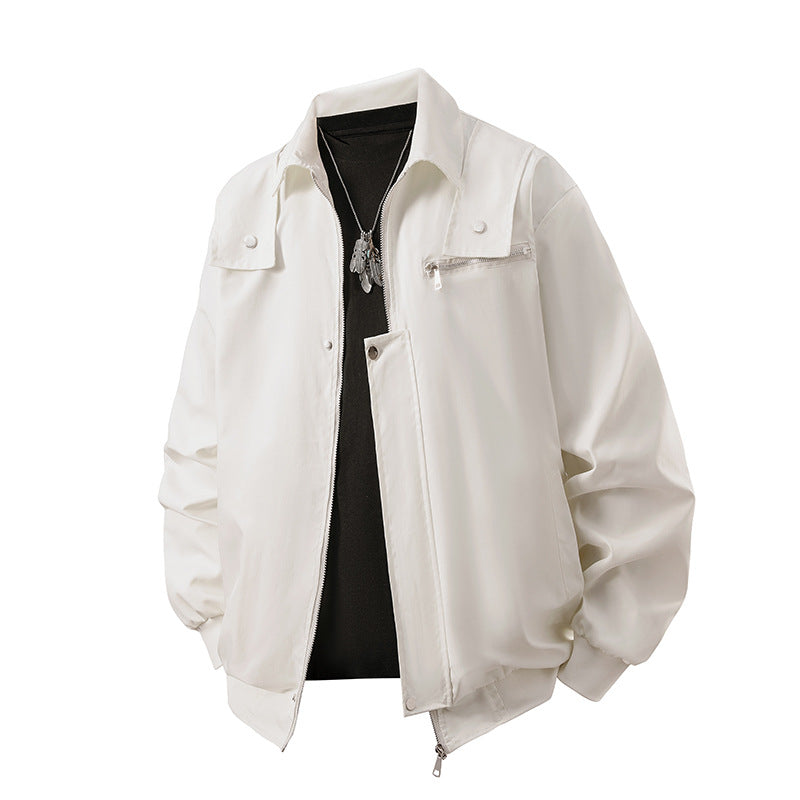 Men's  technical lightweight water-resistant bomber jacket with zip chest pocket Drune