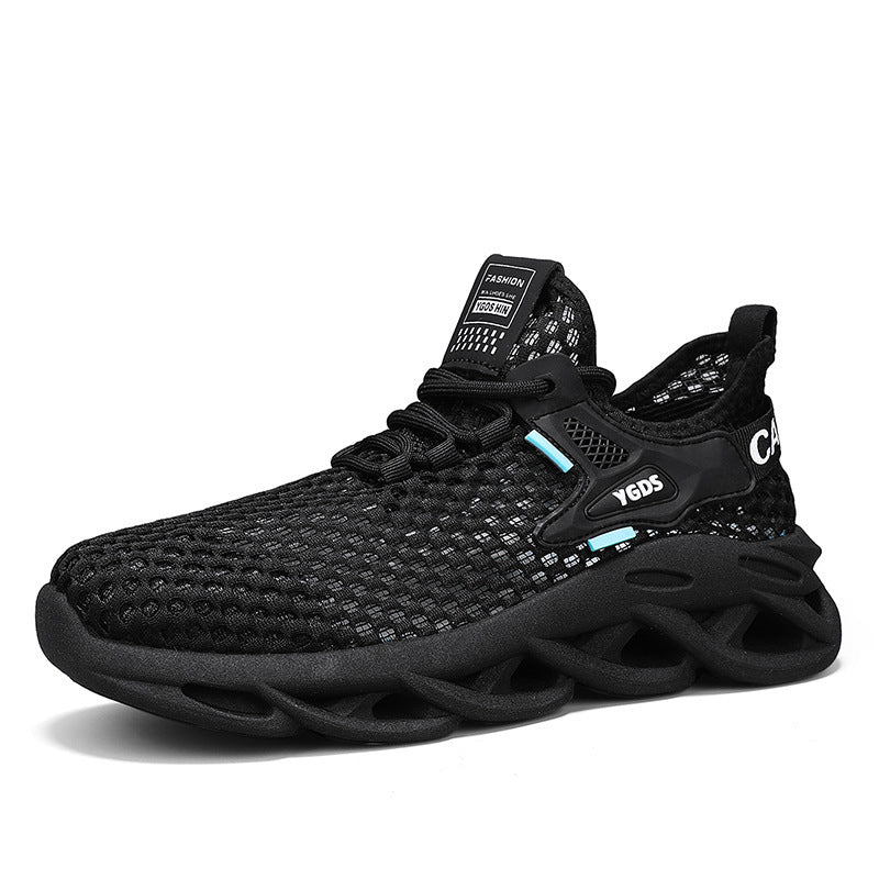 Herren Atmungsaktiver Knit-Sneaker mit elastischem Einstieg und skulpturaler Hohlkammer-Sohle Drune
