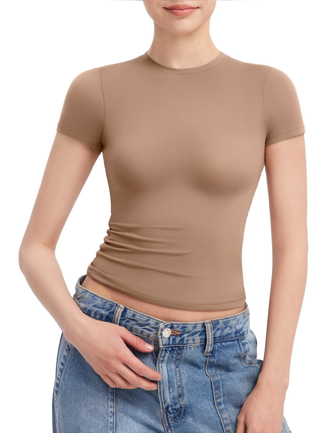 Damen Figurbetontes T-Shirt Drune