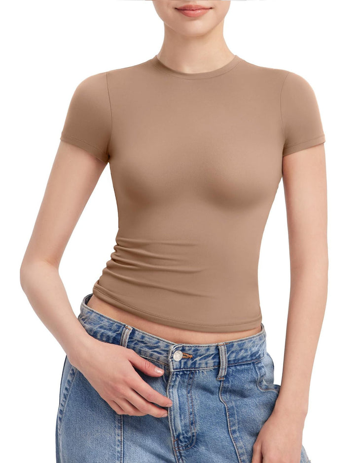 Damen Figurbetontes T-Shirt Drune