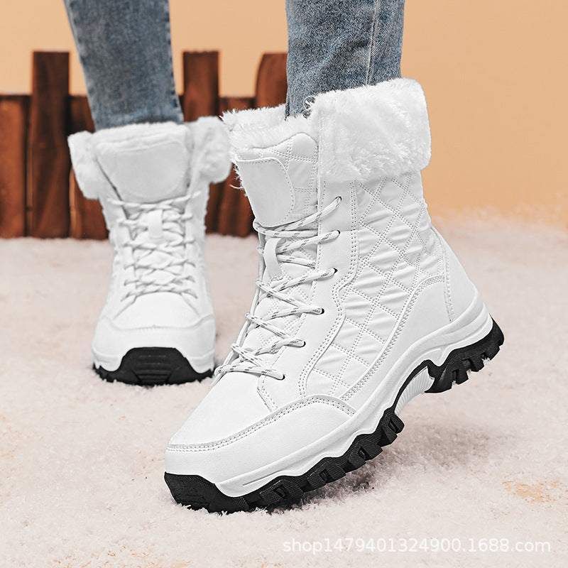 Damen Winterwanderschuhe mit warmem Fleece-Futter und rutschfester Sohle Drune