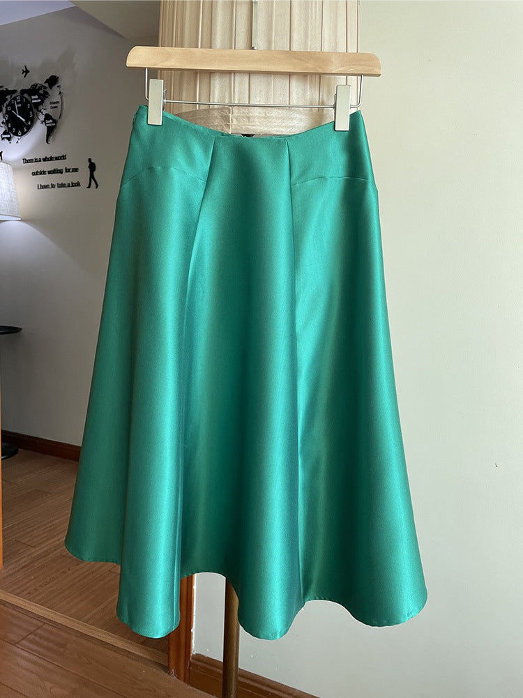Damen Midirock mit elegantem Bund Drune