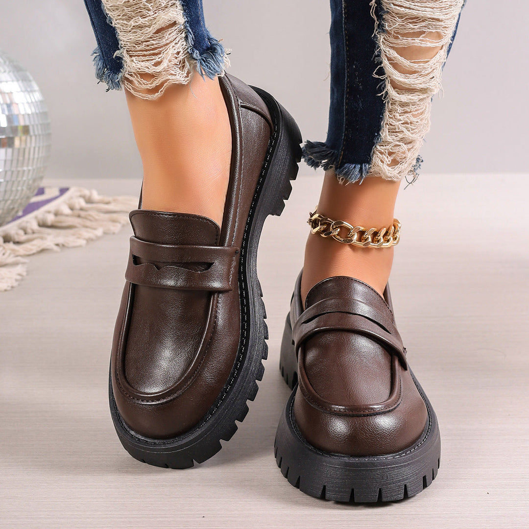 Damen Mokassins mit rutschfester Profilsohle und modischem Wildlederlook Drune