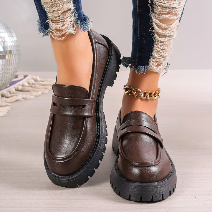 Damen Mokassins mit rutschfester Profilsohle und modischem Wildlederlook Drune