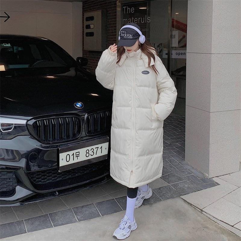 Damen Langer isolierter Pufferparka mit hohen Seitentaschen Drune