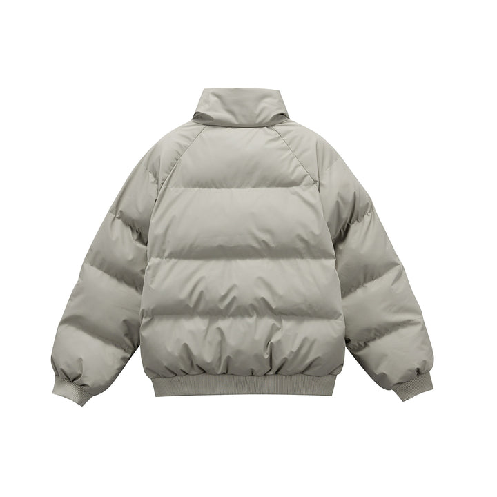 Damen Oversize gesteppte Steppjacke mit hohem Stehkragen und Rippbündchen Drune