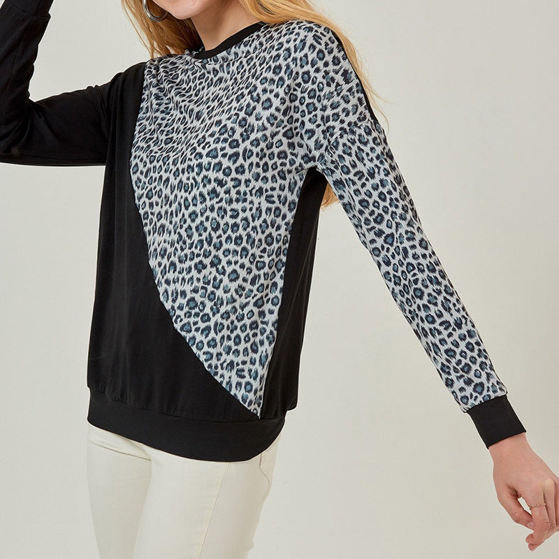 Damen modischer Sweatshirt mit Tiermuster Drune