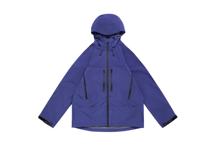 Unisex Technische Kapuzen-Outdoorjacke mit getapten Reißverschlüssen Drune