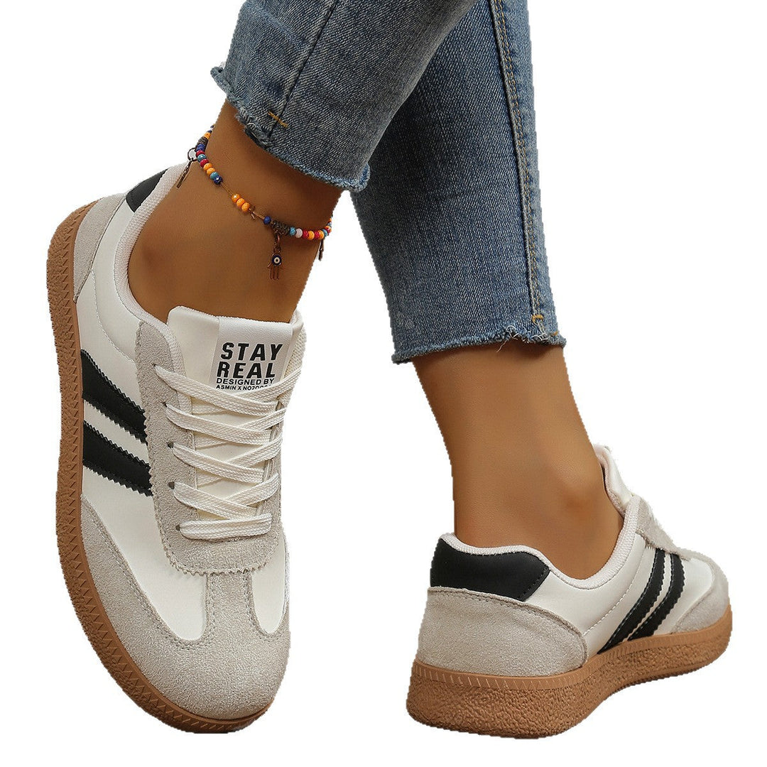 Damen Sneakers im sportlichen Retro-Design mit atmungsaktiven Mesh-Einsätzen und bequemer Sohle Drune