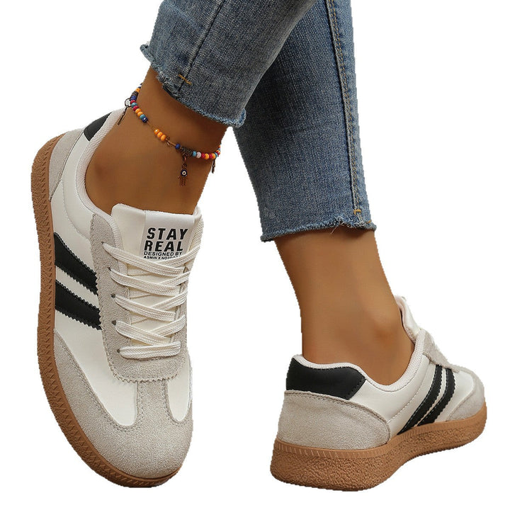 Damen Sneakers im sportlichen Retro-Design mit atmungsaktiven Mesh-Einsätzen und bequemer Sohle Drune