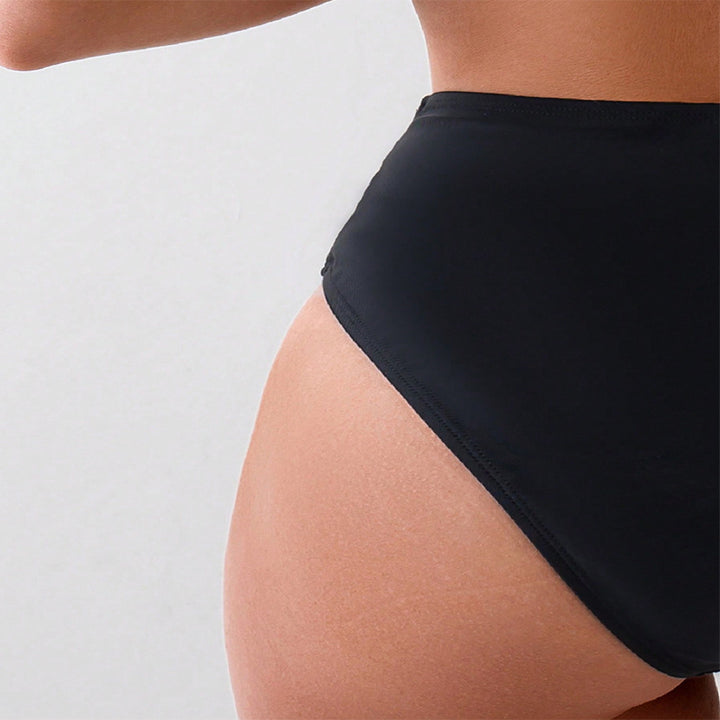 Damen Hochgeschnittene Bikinihose mit eleganter Wickeloptik Drune