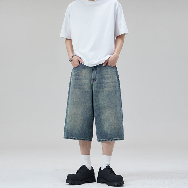 Damen Weite Denim-Culotte im lässigen Schnitt Drune