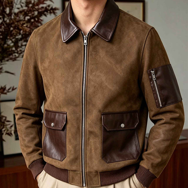 Herren Modische Chic Bomberjacke Drune