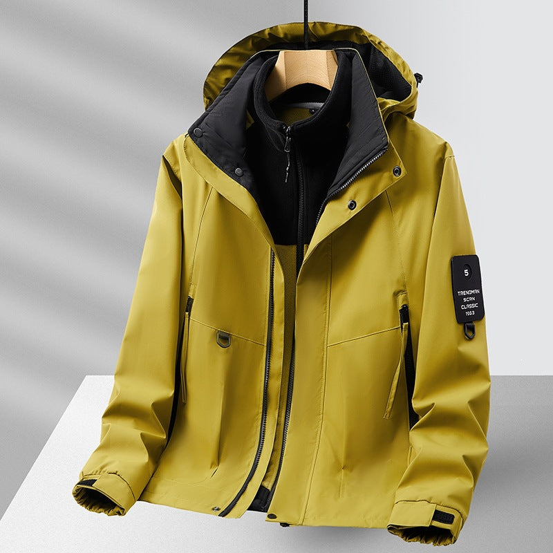Unisex Fleecejacke mit hohem Kragen Drune