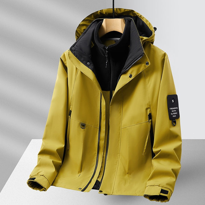 Unisex Fleecejacke mit hohem Kragen Drune
