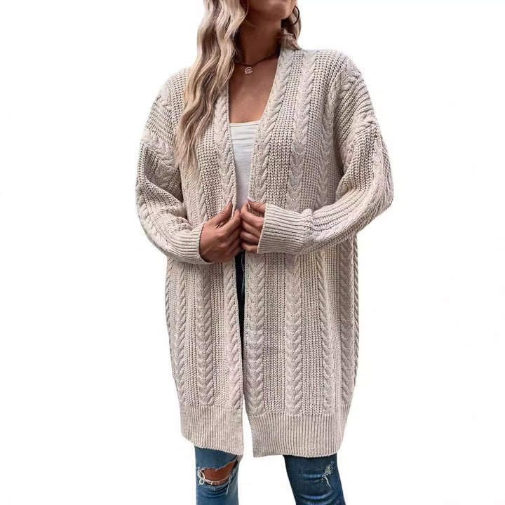 Damen Grobstrick Cardigan mit weitem Schnitt und strukturierter Optik Drune