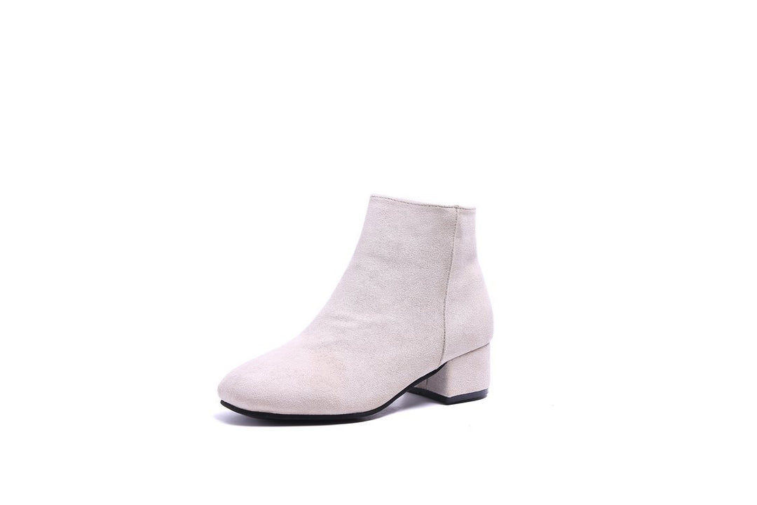 Damen Ankle-Boots mit modernem, minimalistischem Design und komfortablem Blockabsatz Drune