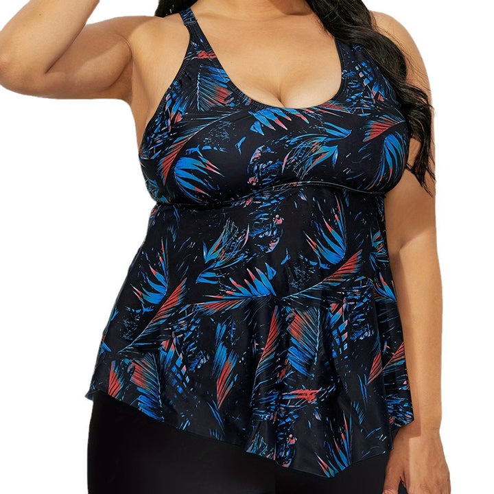 Damen Tankini-Oberteil mit fließendem Schnitt und hochwertigem floralem Design Drune