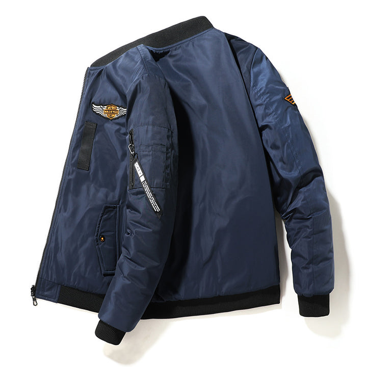 Herren Sportliche Bomberjacke mit Stickerei Drune