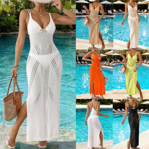 Damen Maxikleid mit raffinierten Ausschnitten Drune