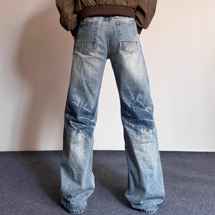 Herren Lässige Weite Jeans Drune