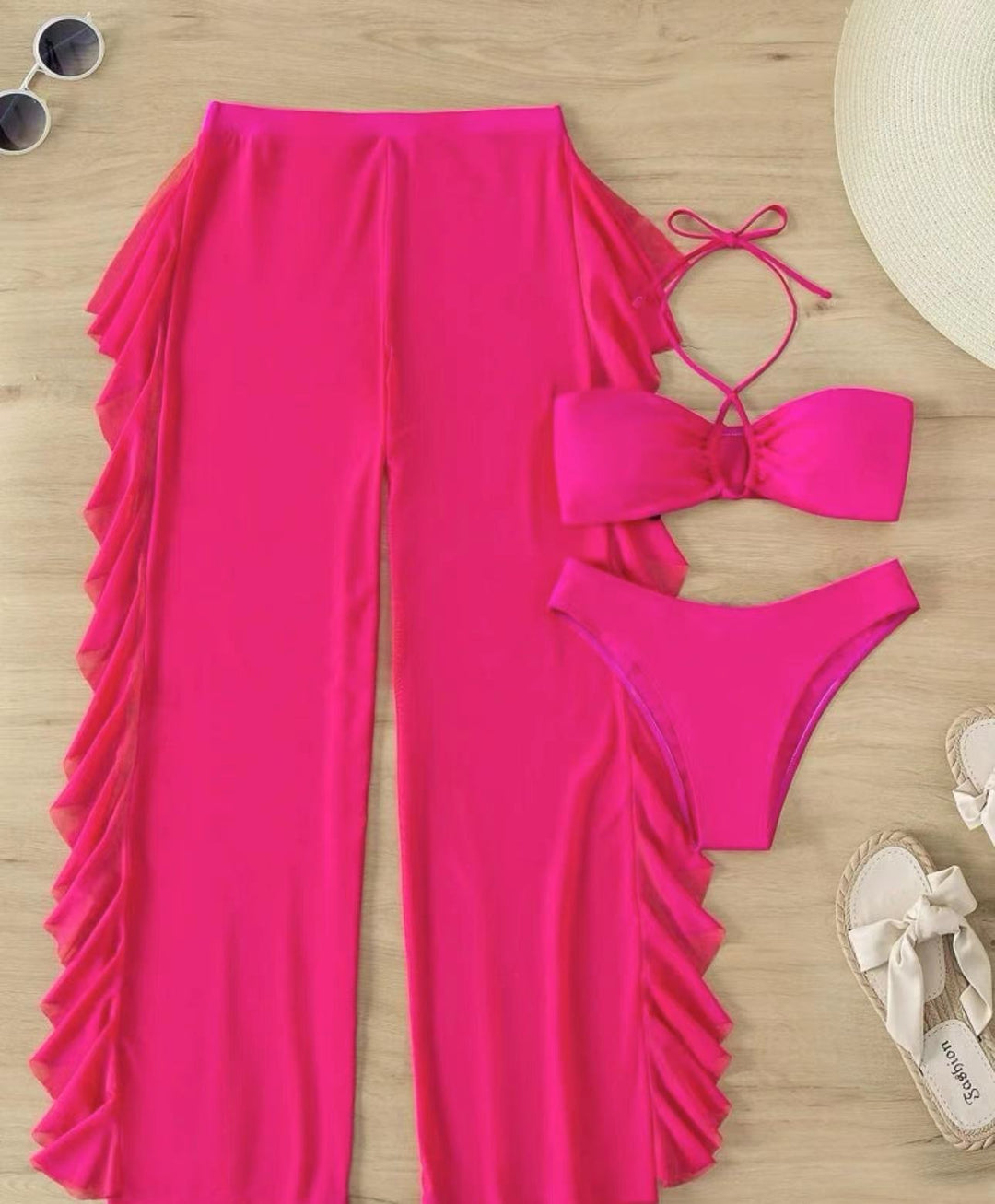 Damen Bikini-Set mit luftiger Rüschenhose Drune