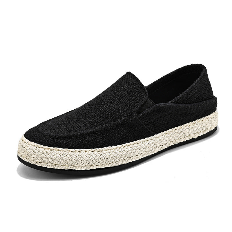 Damen Komfortable Slip-On Freizeitschuhe mit geflochtenem Design Drune