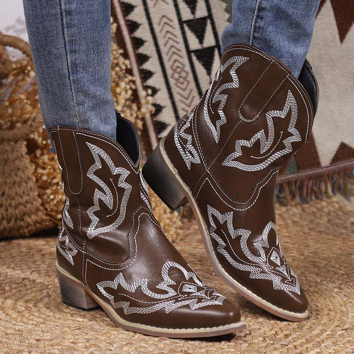 Drune | Vintage Bestickte Stiefel