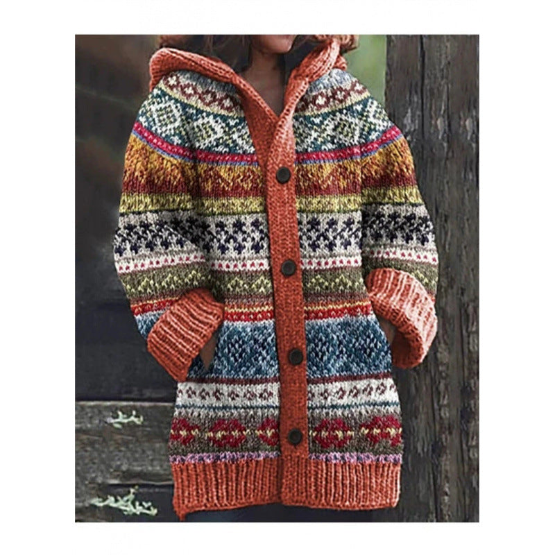 Drune | Streifenmuster-Cardigan