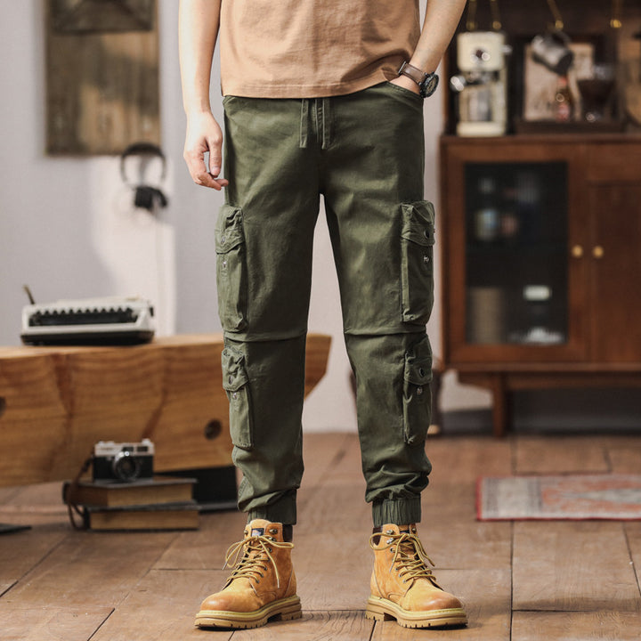 Herren Multifunktions-Cargo-Jogger mit abnehmbaren Kniepanelen, Utility-Taschen und elastischem Saum Drune