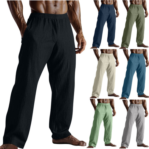 Herren Leichte Sommerhose aus atmungsaktivem Leinen Drune