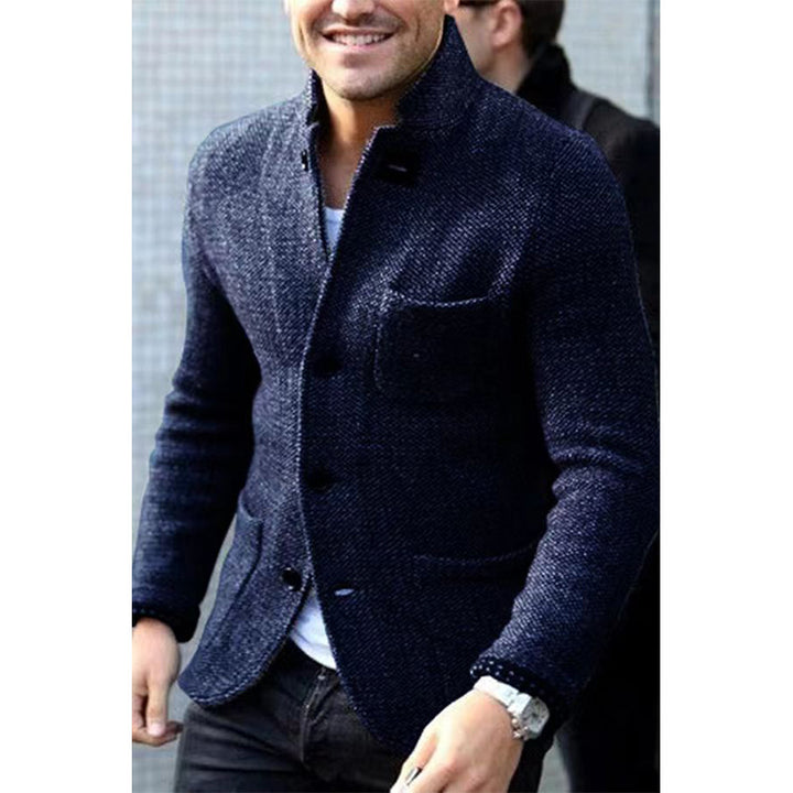 Herren Casual Chic Strickblazer Drune