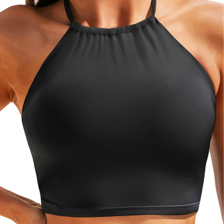 Damen Sportliches Bikini-Oberteil mit Halterneck-Design Drune