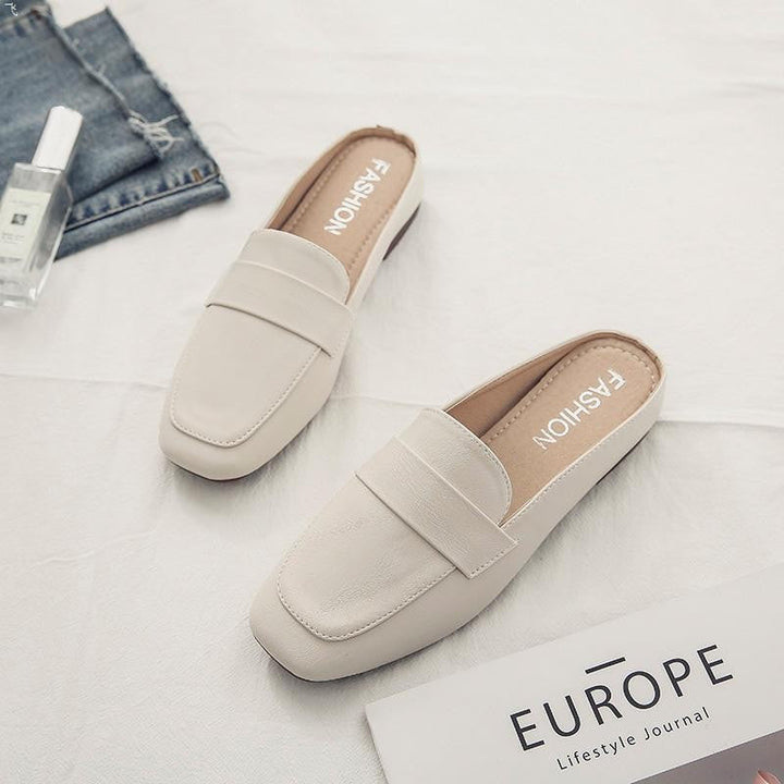Damen elegante Slipper mit modischem Ledermuster Drune
