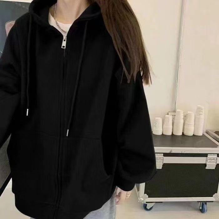 Damen Bequeme Oversized Kapuzenjacke Drune