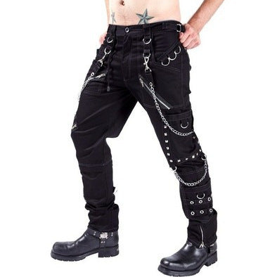Herren Cargo-Hose mit Ketten-Details und praktischen Taschen Drune