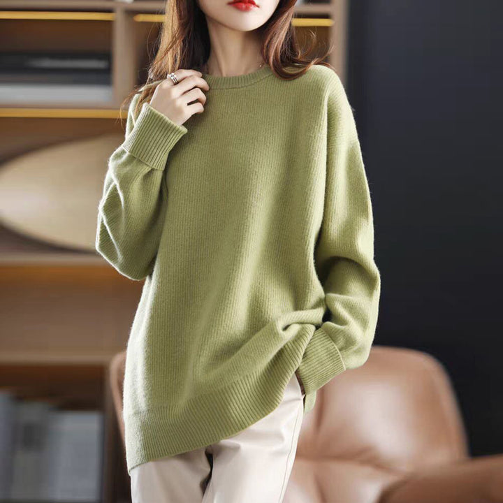 Damen Kuschelpullover aus weichem Material und lässigem Schnitt Drune