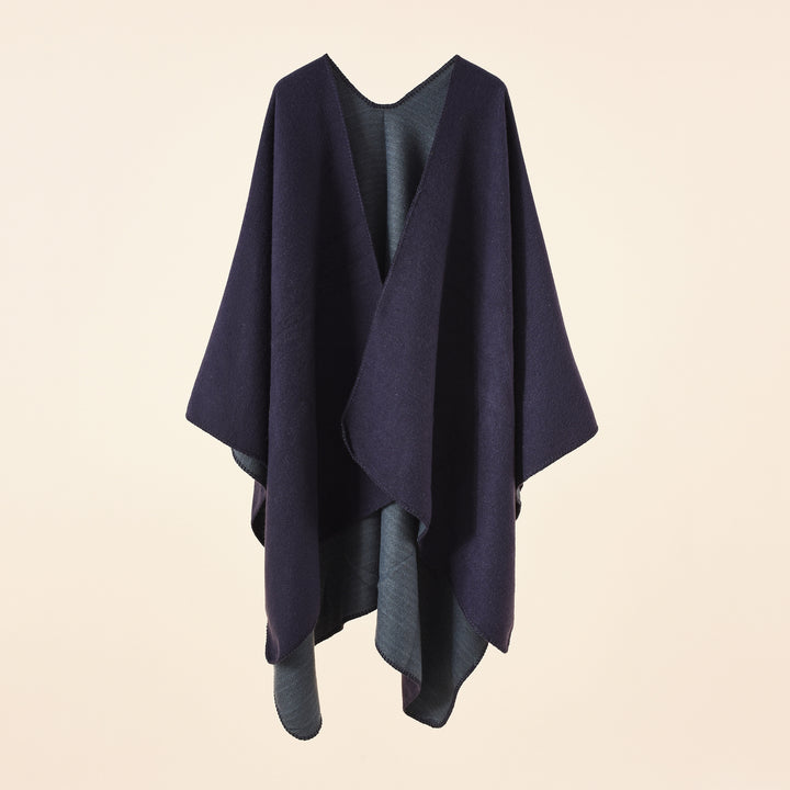 Damen Strickponcho mit asymmetrischem Schnitt und hoher Warmhaltefunktion Drune
