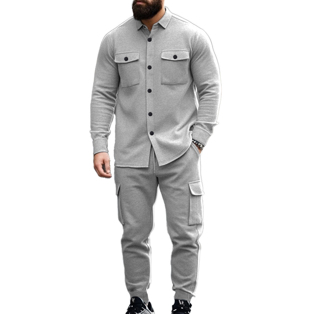 Herren nan Overshirt-Jacke im urbanen Utility-Look mit aufgesetzten Brusttaschen Drune