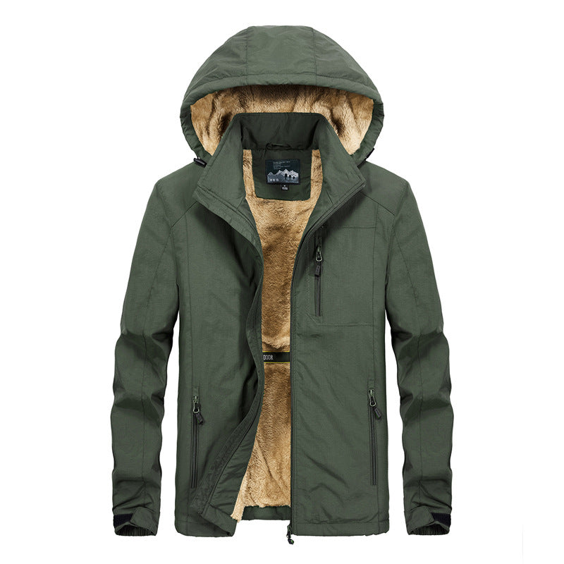 Herren Funktionale Outdoorjacke mit warmem Fleecefutter Drune