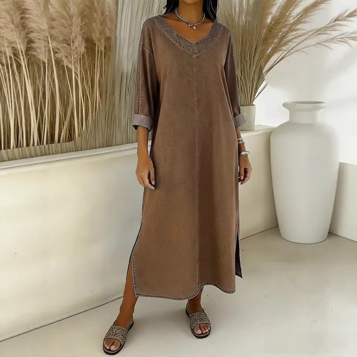 Damen Lässiges und stilvolles Maxikleid Drune