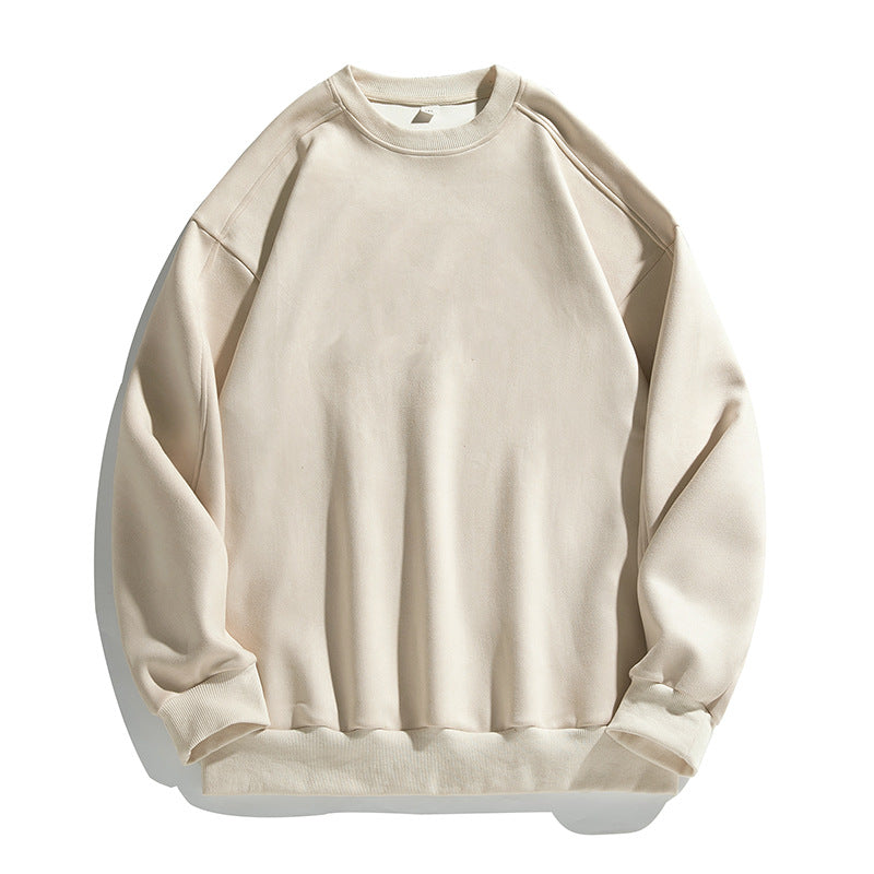 Unisex Puristisches Oversize-Rundhals-Sweatshirt mit Drop-Shoulder und gebürstetem Innenfutter Drune